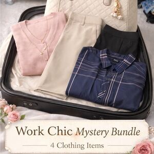 Office-Ready Mystery Bundle — 2 Tops, Pants & Skirt